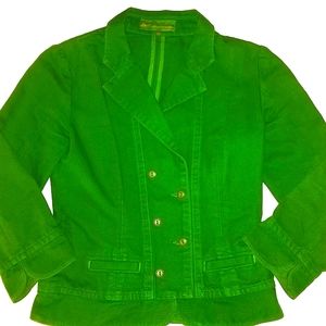 RARE Citizens of Humanity Jerome Dahan Kelly Green Denim COH Christmas Holiday